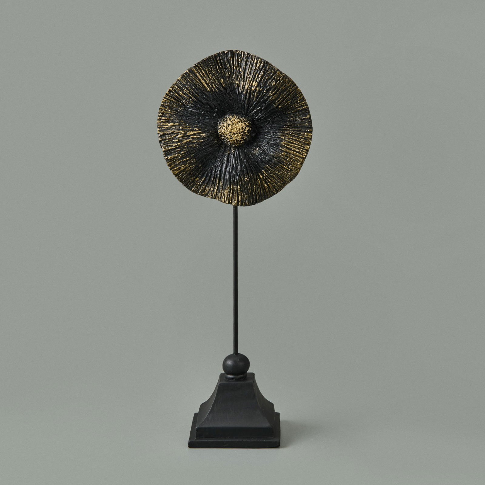 Deco Begonvil Dekor - Siyah / Gold - 32 cm