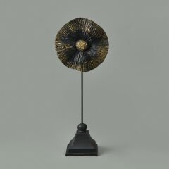 Deco Begonvil Dekor - Siyah / Gold - 32 cm