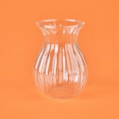 Borosilikat Cam Çizgili 6'lı Çay Bardağı - Şeffaf
