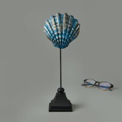 Deco Seashell Dekor - Mavi / Gold - 32 cm