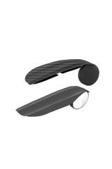 Autokit Karbonfiber Kör Nokta Aynası Ve Yağmur Siperliği 2’li Seti