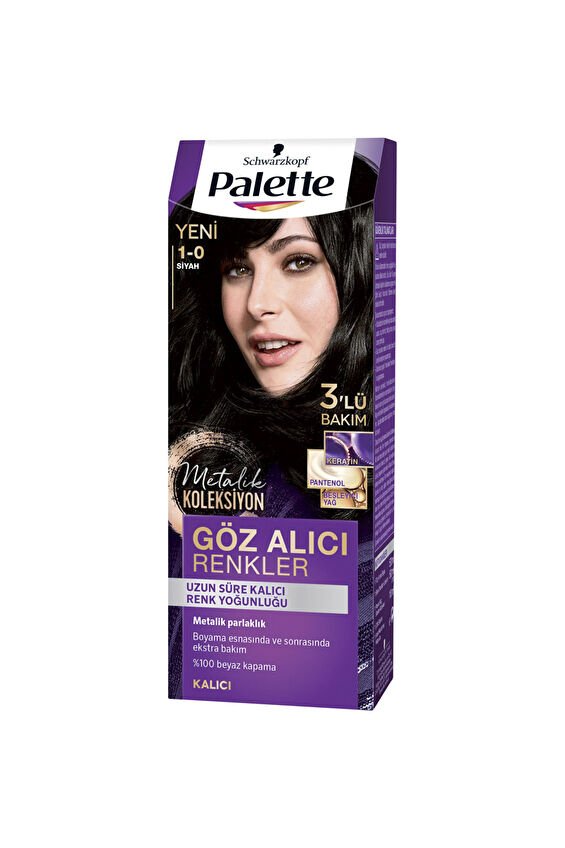Pnc Palette Saç Boyası Göz Alıcı Renkler 1-0 Black