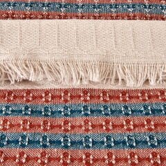 Soft Marun Çift Kişilik Yatak Örtüsü - Ekru / Kırmızı - 200x230 cm