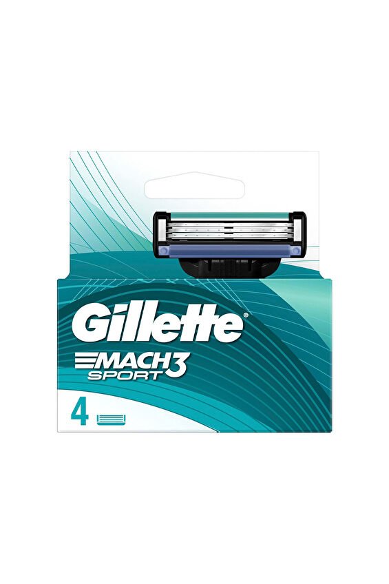 Gillette Mach3 Sport Yedek Bıçak 4'lü