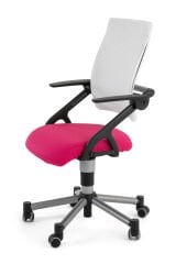 Creo Mobili Vega Plus Sandalye Fuşya / Beyaz