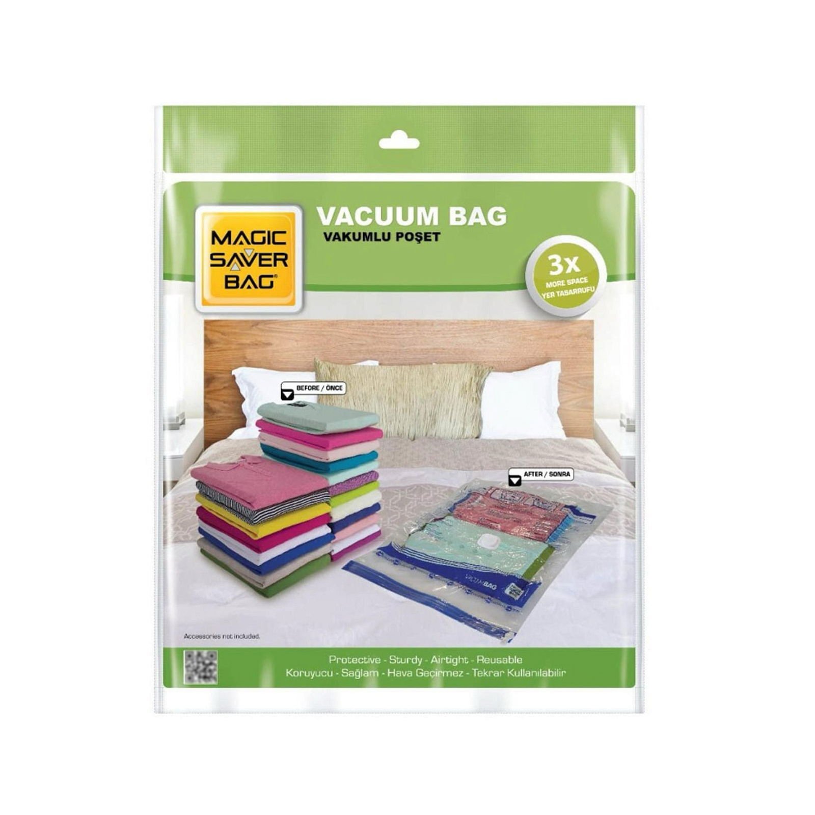 Saver Bag 2'li XXLarge Vakumlu Poşet Seti