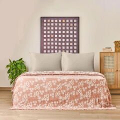 Soft Belloria Tek Kişilik Yatak Örtüsü - Kiremit - 160x255 cm