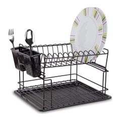 KB010 2 Katlı Bulaşıklık - Siyah