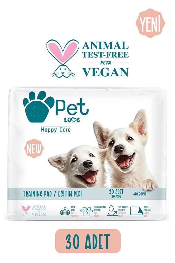 Petlove Evcil Tuvalet Eğitim Pedi 30'lu