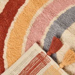 Soft Tufting Banyo Paspası - Renkli - 60x90 cm
