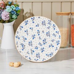 Porselen Robi Servis Tabağı - Renkli - 25 cm