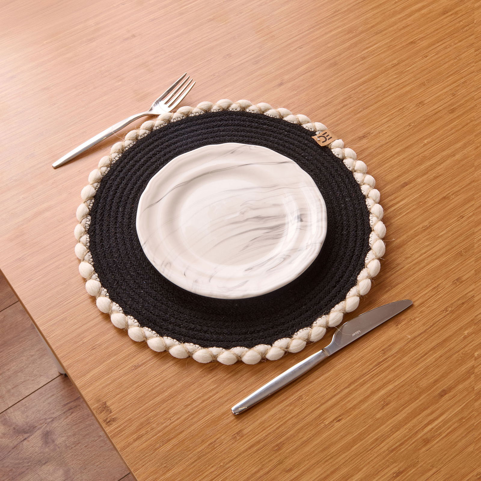 Soft Laetus Amerikan Servis - Siyah - 33x33 cm
