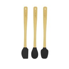 İndigo 3'lü Spatula Seti - Siyah - 26 cm