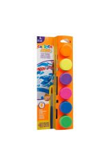 Carioca Tempera Suluboya Süper Yıkanabilir Fırçalı Fosforlu Renkler 6*25ml