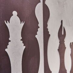 Deco Satranç Kanvas Tablo - Siyah / Beyaz - 120x90 cm