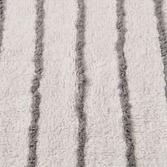 Soft Line Tufting Banyo Paspası - Beyaz - 60x90 cm