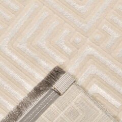 Soft Lunaria Pvc Masa Örtüsü - Ekru - 140x200 cm