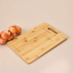 Bambu Kesme Tahtası - Açık Kahverengi - 22x32 cm