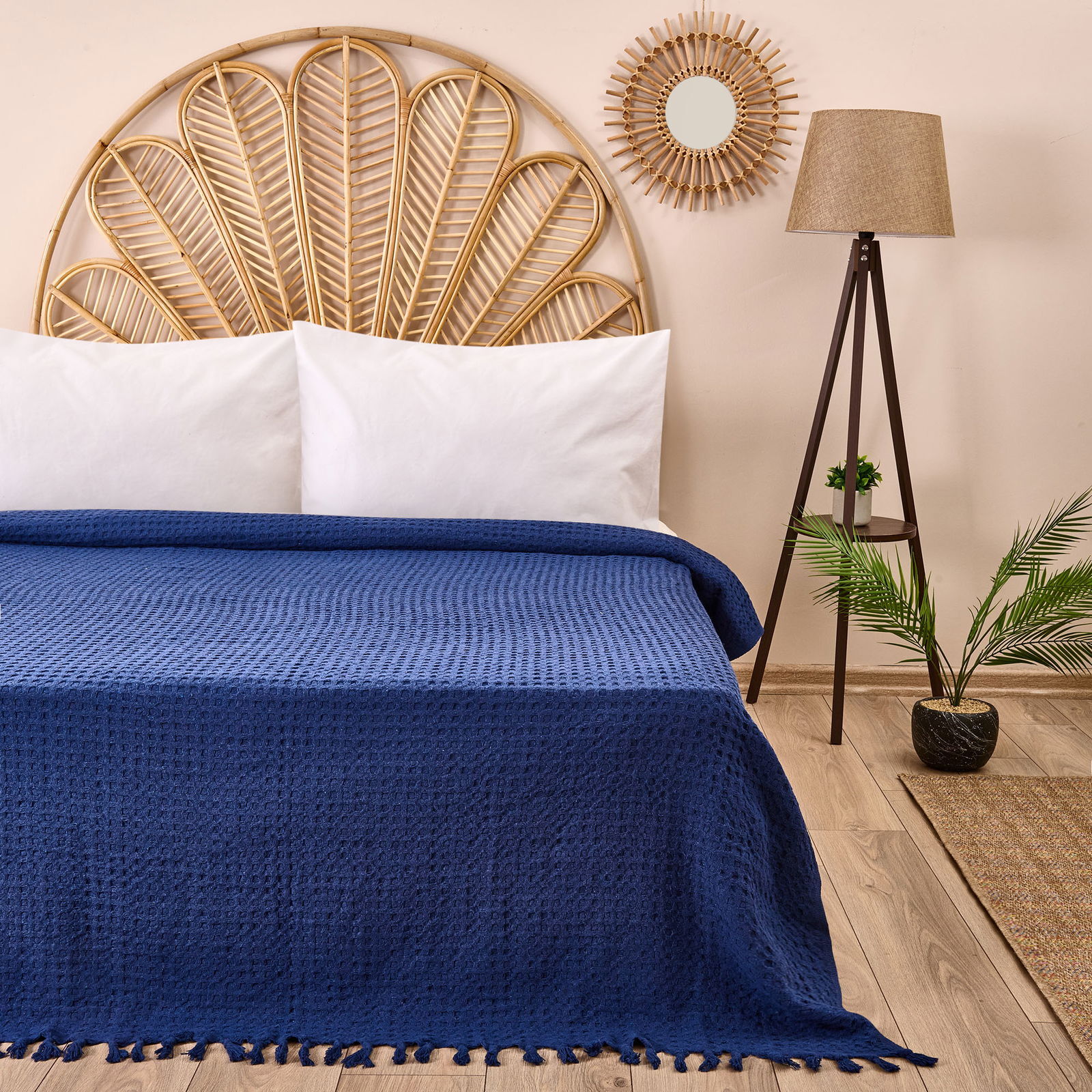 Soft Kiraz Desenli Runner - Renkli - 40x135 cm