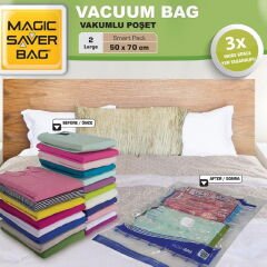 Saver Bag 2'li Large Vakumlu Poşet Seti