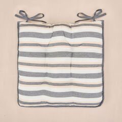 Soft Sogno Sandalye Minderi - Ekru / Renkli - 43x43 cm