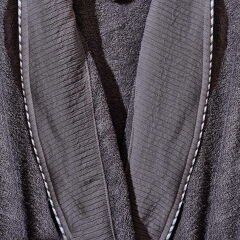 Soft Gent Erkek Bornoz - Antrasit - S / M