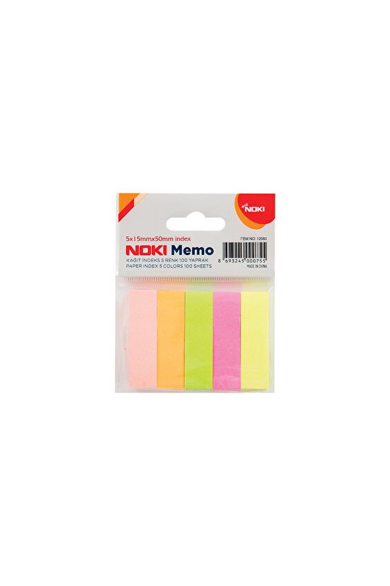 Noki Memo Kağıt İndeks 5 renk 100lü