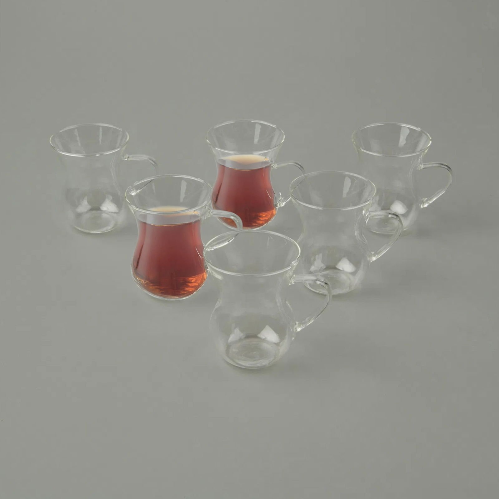 Keyif 6'lı Cam Kupa - Şeffaf - 200 ml