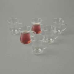 Keyif 6'lı Cam Kupa - Şeffaf - 200 ml