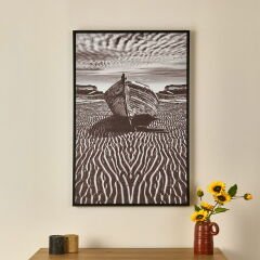 Deco Barcola Tablo - Siyah - 90x60 cm