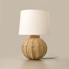 Lighting Borgo Abajur - Kahverengi / Beyaz - 50x30 cm
