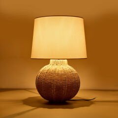 Lighting Borgo Abajur - Kahverengi / Beyaz - 50x30 cm