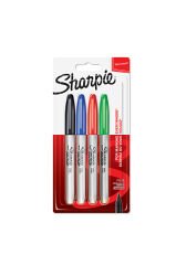 Sharpie Fine Permanent Markör Kalem Standart Renkler 3+1 Paket
