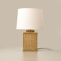 Lighting Pario Abajur - Kahverengi / Beyaz - 50x30 cm