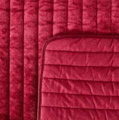 Soft Magro Çift Kişilik Yatak Örtüsü - Kırmızı - 200x230 cm
