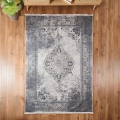 Soft Allon Halı - Gri - 160x230 cm