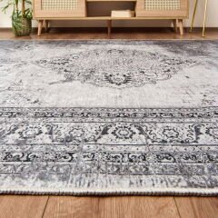 Soft Allon Halı - Gri - 160x230 cm