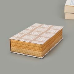 Deco La Vie Boheme Dekoratif Kutu - Bej - 19,5x12x5 cm