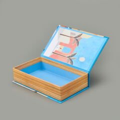 Deco Mykonos Dekoratif Kutu - Mavi - 19,5x12x5 cm