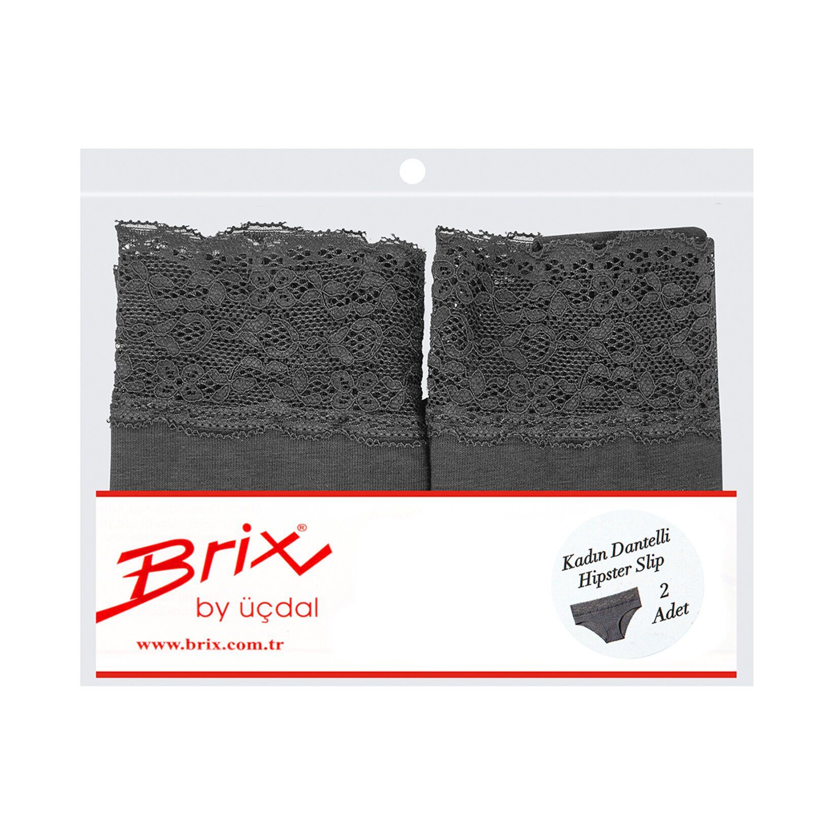 Brix 2'li Dantelli Hipster M
