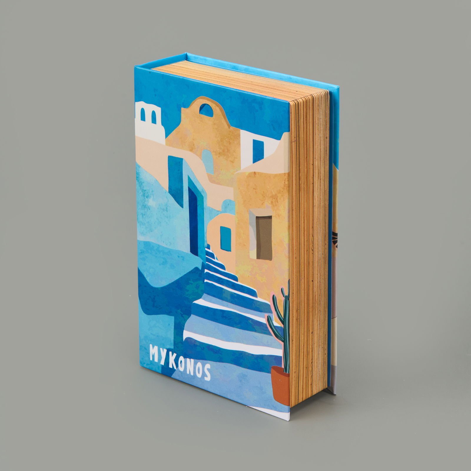 Deco Mykonos Dekoratif Kutu - Mavi - 19,5x12x5 cm