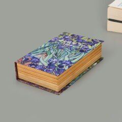 Deco Irises Dekoratif Kutu - Mavi / Yeşil - 19,5x12x5 cm