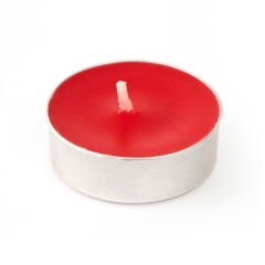 Candle Dekoratif 50'li Tealight Mum - Çilek Kokulu
