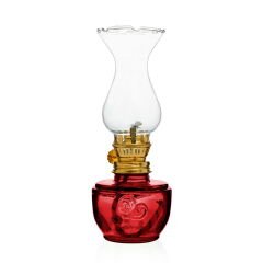 Time Vintage Gaz Lambası - Kırmızı