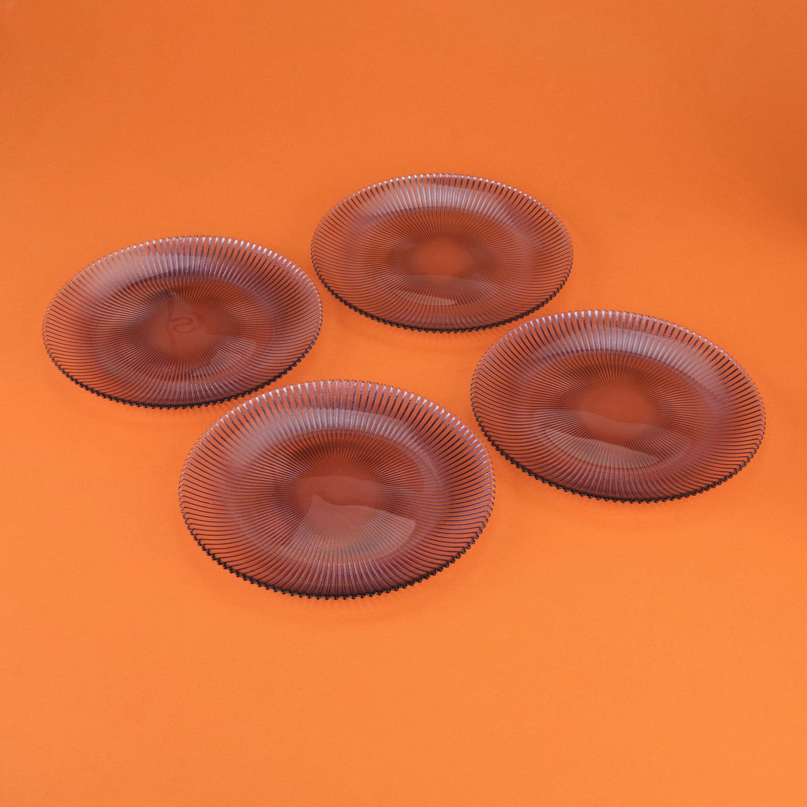 Kitchen 4'lü Tabak - Mavi - 21 cm