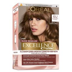 L’Oréal Paris Excellence Creme Nude Renkler Saç Boyası – 6U Nude Koyu Kumral