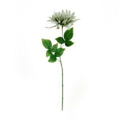 Dekoratif Dahlia Yeşil Yapay Çiçek - 64 cm