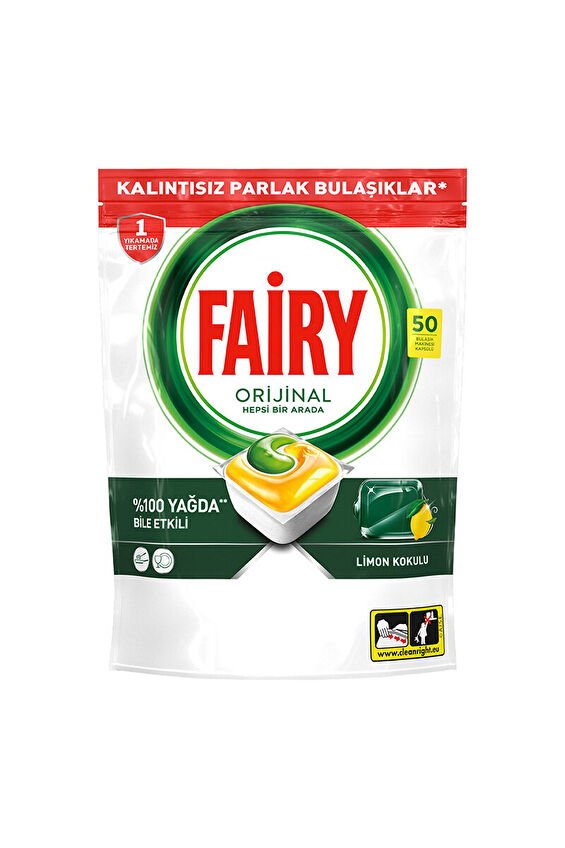 Fairy 50'li Bulaşık Makinesi Tableti Hepsi Bir Arada