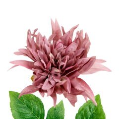 Dekoratif Dahlia Kahverengi Yapay Çiçek - 64 cm
