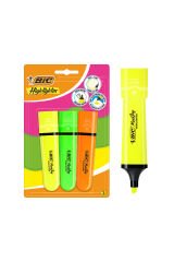 Bic Flat Fosforlu Kalem Neon 3 lü Blister